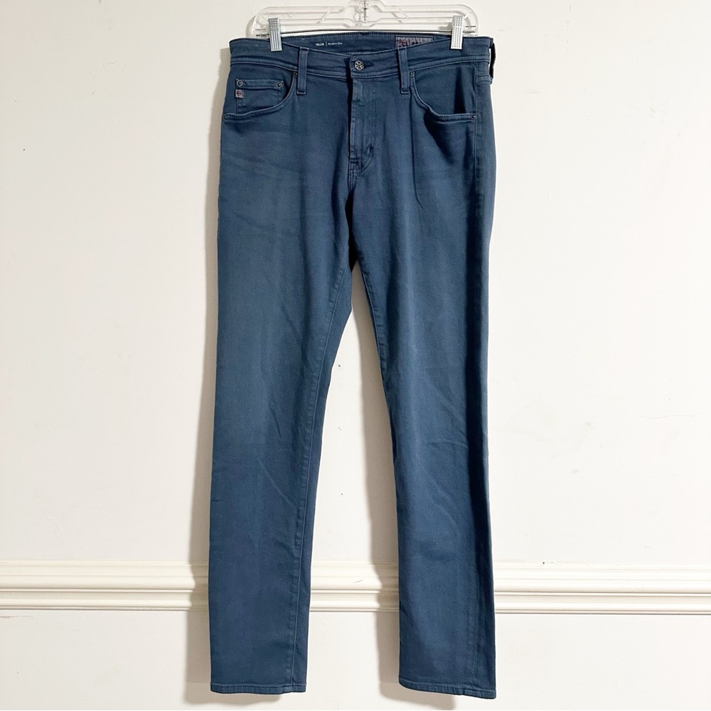 AG Adriano Goldschmeid Tellis Jean Modern Slim in 7 Years Vintage Cornflower - Picture 2 of 9